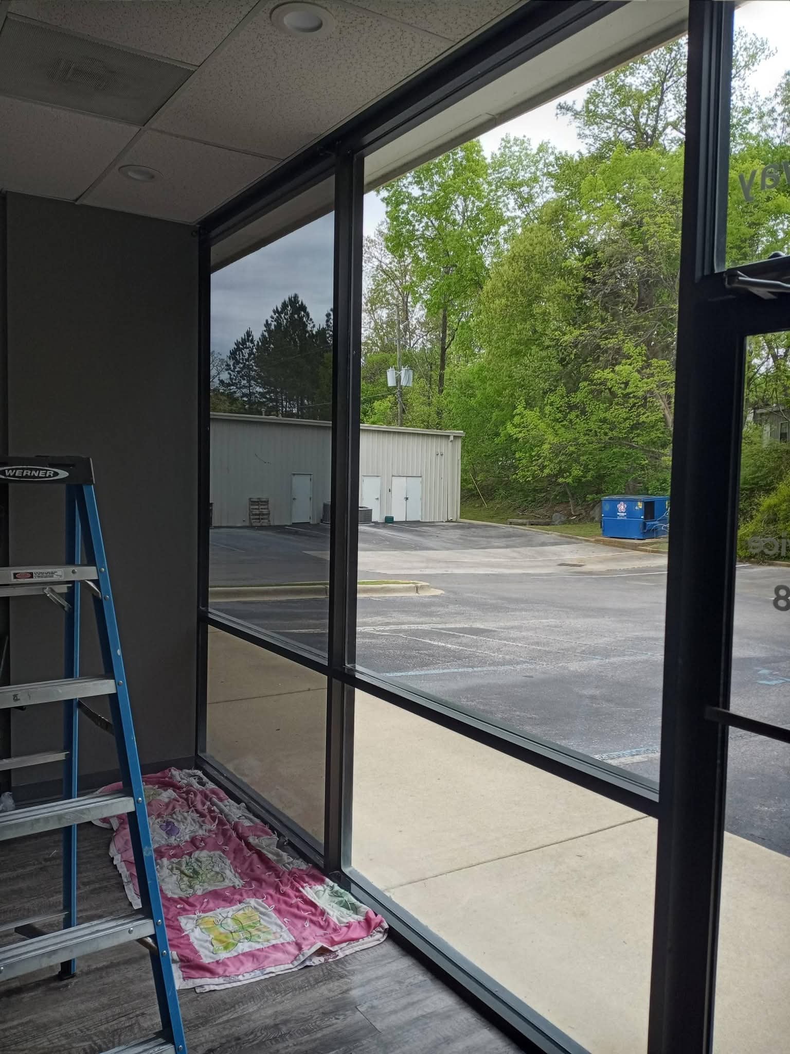 Project photo 2: Pelham US-31 Retail Strip — Solar Control & Safety Film
