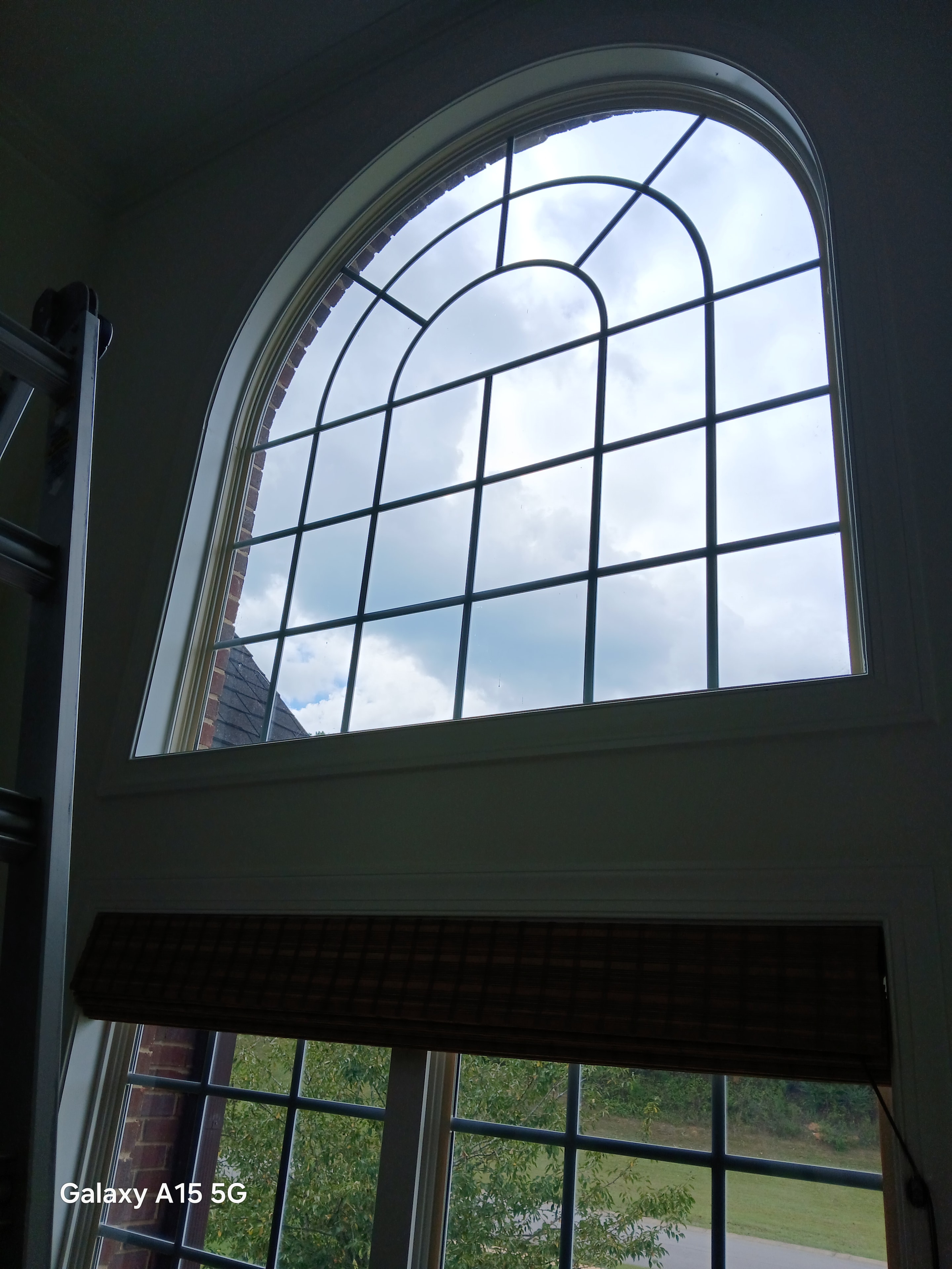 Additional view of the completed Springville residential window film project